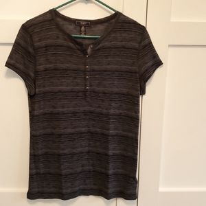 Chaps blue button down top size Large